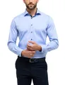 eterna Langarm Hemd MODERN FIT Pinpoint unifarben, Mittelblau, W42 Langarm