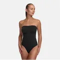 cfab (creamy fabrics) Shaping-Body Trägerloser Bodysuit Sculpting Shapewear mit Slip-Schwarz-M (1-tlg) schwarz M
