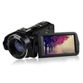 Lipa HDV-Z63 Full HD Sony-Objektiv Digital Kamera WiFi - Camcorder - Videokamera - Mit WiFi - Anschluss für Externe Mikrofone und Stativ - Full HD-Auflösung - 24 Megapixel - Sony CMOS-Objektiv