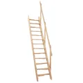 Minka Wangentreppe Softline 280cm max. Geschosshöhe Raumspartreppe Holztreppe