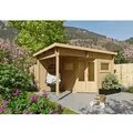 Fjordholz 5-Eck Gartenhaus Modell Leva 2B Farblos Imprägniert