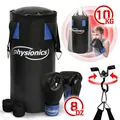 Physionics® Kinder Boxset Boxsack 10 kg Gefüllt Boxhandschuhe Sandsack Boxen Set