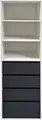 Kommode Nina XXL mit Regalfächern und Schubladen 161x50x40 cm (HxBxT)
