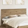 vidaXL Kopfteil mit Kopfteil Artisan-Eiche 180 cm Holzwerkstoff