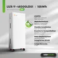 Felicity 15kWh 48V Speicher PV Solar Akku 51.2V 300Ah LiFePO4 LUX-Y-48300LG01