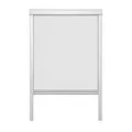 Lichtblick Dachfensterrollo Thermo-Rollo Skylight, Verdunkelung, stufenlose Bedienung, mit Seitenschienen, Passgenau für Velux-Dachfenster Weiß, 97,3 x 94,0 cm (S06) (B x L)