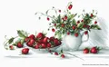 Luca-S Kreuzstichset "Erdbeeren", Zählmuster, 40,5x22,5cm
