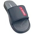 Siebi`s Siebi's SPA-Men Slides Pantoletten Badeschlappen mit Klettverschluss D Schlappen schwarz 43 EU