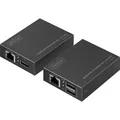 HDMI KVM Extender Set, HDMI Verlängerung schwarz, 4K/30Hz