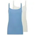 Schiesser Unterhemd Modal Essentials (2er Pack) Spaghetti-Träger, Single Jersey, temperaturausgleichend bunt 36