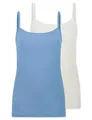 Schiesser Damen 2 Pack Spaghettitop Unterhemd - Modal Essentials