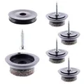Wagner Filzgleiter 12-teilig QuickClick Ultrasoft Slim Ø 20 mm Schwarz-Grau