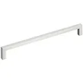 SO-TECH® Möbelgriff Stangengriff E8, aus echt Edelstahl, Profil eckig 10x10 mm (Spar-Set, 10-St), gebürstet, Bohrlochabstand 320 mm, 10 St., mit Schrauben silberfarben Bohrlochabstand: 320 mm | 1 cm x 33 cm x 3.2 cm