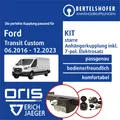 Für FORD Transit Custom Typ V362 06.2016-12.2023 AHK starr +7pol spez E-Satz TOP