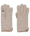 Roeckl Wollhandschuhe mit Lederpaspel Strickhandschuhe Wollhandschuhe (7 HS - beige)