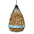 Flori’s® Heunetz für Pferde – Heusack für Pferde – engmaschig 5 cm Durchmesser – Pferdeheunetz mit Aufhängung – 55 × 80 cm – ca. 4 kg Heu – Slow Feeder