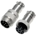 Pollin 453566 Rundsteckverbinder Stecker, Buchse Gesamtpolzahl: 8 1 Installationskabel