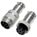 Pollin 453566 Rundsteckverbinder Stecker, Buchse Gesamtpolzahl: 8 1 Set