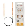 KnitPro Basix Birch Rundstricknadel, 80 cm Länge x 6.50 mm Stärken, Braun