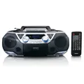 LENCO Boombox SCD-720SI Bluetooth DAB+ FM Radio MP3/CD-Player Kassette Recording