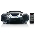 Lenco Multimedia SCD-720SI - XXL Boombox CD/MP3/Kassetten-Player mit DAB+/FM-Rad