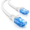 deleyCON 0,25m CAT6 Patchkabel Netzwerkkabel Ethernet LAN DSL Kabel Weiß