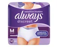 always Inkontinenz-Pants Discreet, 7, 10-St., Gr. M, Saugstärke 7, starke Blasenschwäche