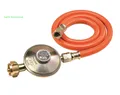 Set Druckregler 50mbar + 80 cm Schlauch f. Campingkocher, Gasgrill, Heizstrahler