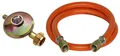 CFH Druckregler Druckminderer Regler 50 mBar mit 80 cm Gasschlauch DRS452
