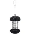 Dehner Vogelhaus Futtersäule Louise, Meisenknödelsäule für Wildvögel, 30 x 18 x 18 cm, für 12 Meisenknödel, Futterstation für Wildvögel wetterfest / hängend