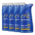 MANNOL 10W-40 Defender Motoröl teilsynthetisch VW 501.01, MB 229.1, 4x1 Liter