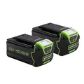 Greenworks 40V Akku - 2 Stück, Original Greenworks Akkus, 4Ah Lithium-Ionen Akkus für alle Greenworks 40V Garten- und Elektrowerkzeuge, 3-stufige LED Batterieanzeige, 2 Jahre Garantie - G40BK4X