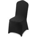 VEVOR Stuhlhussen Stuhlbezug 150 Stk. waschbarer & abnehmbarer Stuhlüberzug aus Polyester-Spandex für Hochzeitsfeiern Esszimmerbankette Restaurant, passend für Stühle (51 x 45 x 95 cm) Schwarz