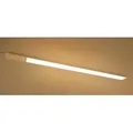 TRANGO LED Unterbauleuchte, Dimmfunktion, 2535 LED Unterbaulampe 4-Stufen dimmbar *SUN* Lichtleiste, Küchenunterbau Beleuchtung 1200mm lang 18 Watt 230V in Titan/weiß inkl. Touchdimmer ON/Off Schalter 3000K warmweiß Led Leiste, Aufbauleuchte, Schrankbeleuchtung, Unterbauleiste silberfarben 120 cm