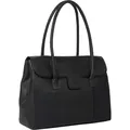 Benthill Damen Handtasche Echt-Leder - Umhängetasche aus weichem hochwertigem Echtleder - Vintage Fashion Bag Beutel - Shopper - Schultertasche - Schwarz