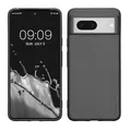 kwmobile Case kompatibel mit Google Pixel 8 Hülle - Schutzhülle aus Silikon metallisch schimmernd - Handyhülle Metallic Grau