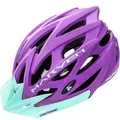 meteor Marven I Fahrradhelm Herren Damen Kinder-Helm MTB rollerhelm L 58-61 cm lila - Violett
