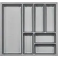 SOTECH ORGA-BOX-3 Besteckeinsätze Tiefe 473 mm Höhe 50,5 mm Silbergrau Schubladeneinsätze Breite 491 mm