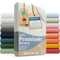 Laleni Premium Spannbettlaken, 38x77cm, für Babybett & Kinderbett, 100% Baumwolle, Oeko-TEX Zertifiziert, Ivory