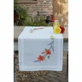 Vervaco Cross Stitch Kit: Tischl�ufer: Blumen & Lavendel