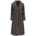 Vossen Damenbademantel Damen Schalkragenmantel Golden Century, mit Baumwolle grau L 44/46