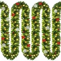 DeubaXXL DE Weihnachtsgirlande 5m In-/Outdoor geschmückt 101779