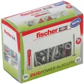 fischer DuoPower 6x30 S PH Universaldübel mit Schrauben 50 Stk. für Beton Ziegel