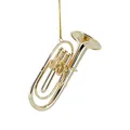 Vienna World Anhänger Tuba - Metall, Klassisch, Gold, ca. 10 cm, Musik, Weihnachtsschmuck, Feiern, Geburtstage, Weihnachten