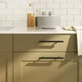 vidaXL Möbelgriffe 10 Stk. Schwarz 128 mm Edelstahl