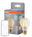 Osram SMART+ LED-Lampe, A53, 6W, 2400K, E27, Kolbenform, Filament, Gold, dimmbar, steuerbar per App oder Sprache, kompatibel mit Matter-Systemen
