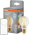 Osram SMART LED Lampe A53 E27 6W 2400K Filament Gold Dimmbar Matter WiFi