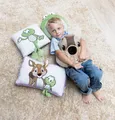 Nici 62282 Kissen Rehbock René Roebuck & Frosch Fridolin Frog | Forest Friends