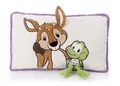NICI Kissen Rehbock René Roebuck & Frosch Fridolin Frog 43x25cm - weiß - Flausch