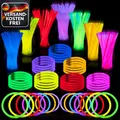 Knicklichter Set für Kinder 100 Stück Neon Leuchtstäbe Party Deko Farbenfroh
